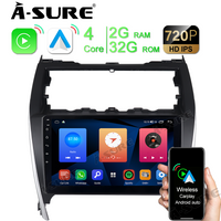 10,1 Zoll 2 + 32 GB Wireless Carplay Android Auto Autoradio Radio Navigation Headunit für Toyota Camry 2012–2014 JBL mit Pixel 1280 x 720