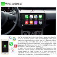 10.1" Wireless Carplay Android Auto 1280x720 2GB+32GB GPS Autoradio Navigation Bluetooth DSP für VW Golf 6 VI Passat B6 B7 Touran T5 Polo Caddy Skoda Seat