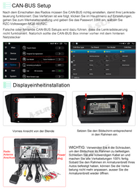 9" Android Autoradio mit Navi 2+32GB GPS für Skoda Superb ab 2016, Unterstützt Wireless Carplay Android Auto, Integriertes 4G Modern, 1280x720 Pixel, DSP Bluetooth WiFi GPS