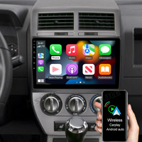 10.1" Android 2GB RAM+32GB ROM Autoradio Navigation GPS Head Unit for Jeep Compass 2007 2008 Support Wireless Carplay Android Auto 1280x720 Pixel Bluetooth DSP Wifi SWC RDS USB