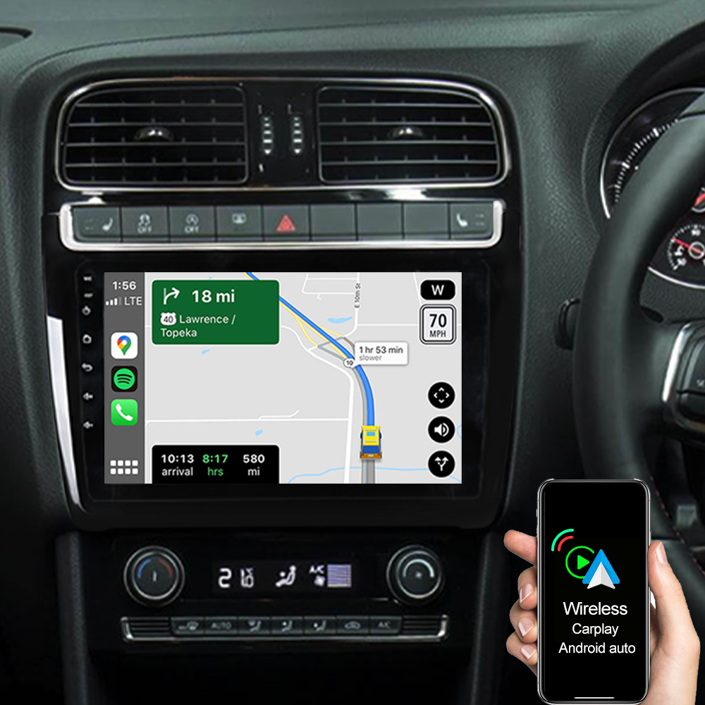 Android 10 Navi GPS 9 Wireless Carplay 4 Core 32GB fur Autoradio VW