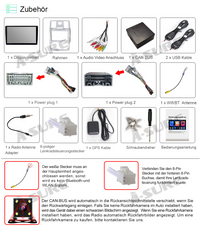 9" Android 2GB RAM+32GB ROM Autoradio Navigation GPS for Chrysler 300 300C 2005-2010 Unterstützt Wireless Carplay Android Auto 1280x720 Pixel Bluetooth DSP Wifi SWC RDS USB