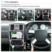 9" Android 2 GB RAM + 32 GB ROM Autoradio-Navigations-GPS-Haupteinheit für Chrysler 300 300C 2005-2010, unterstützt kabelloses Carplay, Android Auto, 1280 x 720 Pixel, Bluetooth, DSP, WLAN, SWC, RDS, USB