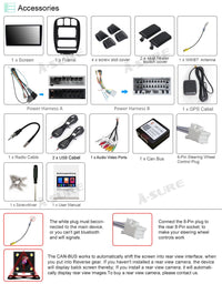 10.1" Android 2GB RAM+32GB ROM Autoradio Navigation GPS Head Unit for Chrysler Town & Country (2001-2007); Dodge Grand Caravan (2001-2007) Support Wireless Carplay Android Auto 1280x720 Pixel Bluetooth DSP Wifi SWC RDS USB