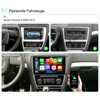 10.1" 8-Core 6GB RAM 128GB ROM Android 10 Wireless Carplay Android Auto DSP GPS Navi Car Radio for Skoda Octavia II 2004-2013, Built-in 4G LTE Modem 1280x720P