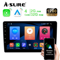 9" Integriertes kabelloses Android Carplay Android Auto DSP GPS Navi Autoradio 2GB+32GB für Ford Mondeo Focus Fusion Galaxy Kuga C-Max S-Max, 1280x720 Pixel, DSP Bluetooth WiFi GPS SWC