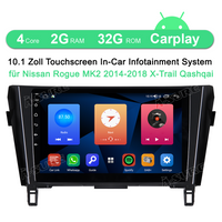 10.1" 2+32GB Wireless Carplay Android Auto Car Stereo Radio Navigation For Nissan Rogue MK2 2014-2018 X-Trail Qashqai with Pixel 1280*720