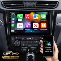 10.1" 2+32GB Wireless Carplay Android Auto Car Stereo Radio Navigation For Nissan Rogue MK2 2014-2018 X-Trail Qashqai with Pixel 1280*720