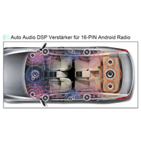 Verstärker Subwoofer Endstufe Chinch-Anschluss für Android Radio 16-Pin 