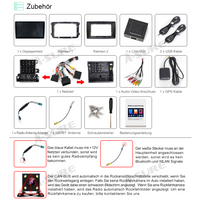 10.1" Wireless Carplay Android Auto 1280x720 2GB+32GB GPS Autoradio Navigation Bluetooth DSP für VW Golf 6 VI Passat B6 B7 Touran T5 Polo Caddy Skoda Seat