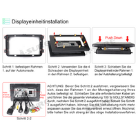 10.1" Wireless Carplay Android Auto 1280x720 2GB+32GB GPS Autoradio Navigation Bluetooth DSP für VW Golf 6 VI Passat B6 B7 Touran T5 Polo Caddy Skoda Seat